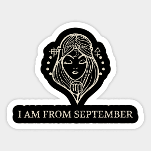 Born in September – Virgo Zodiac Design Sticker